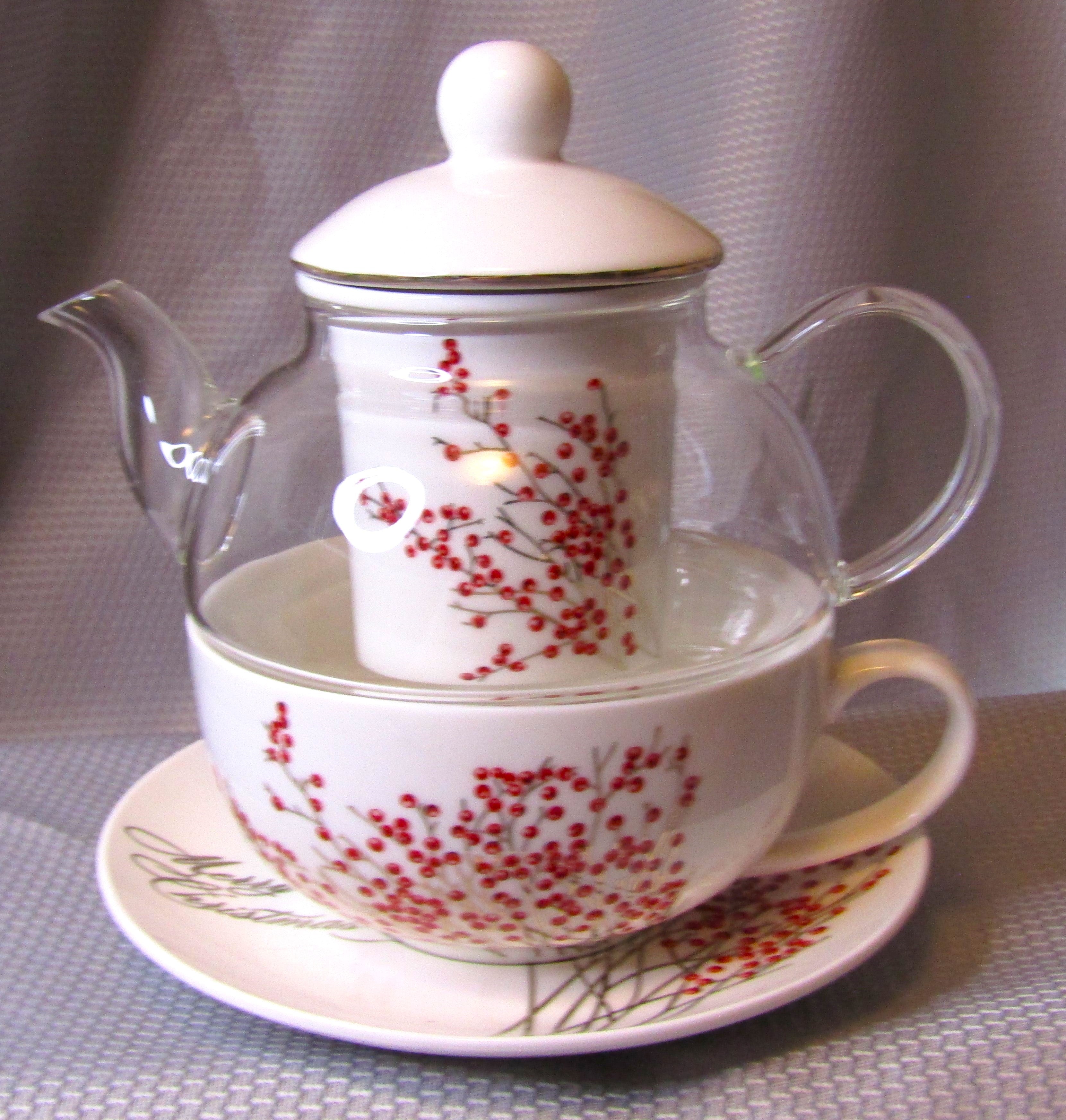 Red Berries Tea for One Set